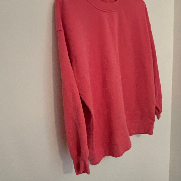 Lululemon Perfectly Oversized Crew Sweatshirt Rose Pink VGUC Athleisure - Picture 3 of 8